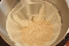 Mix in the masa harina