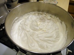 Remove the mixing bowl from the saucepan