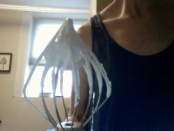 Transfer to piping bag and use immediately