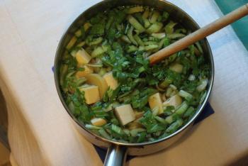 add the tofu, bok choy