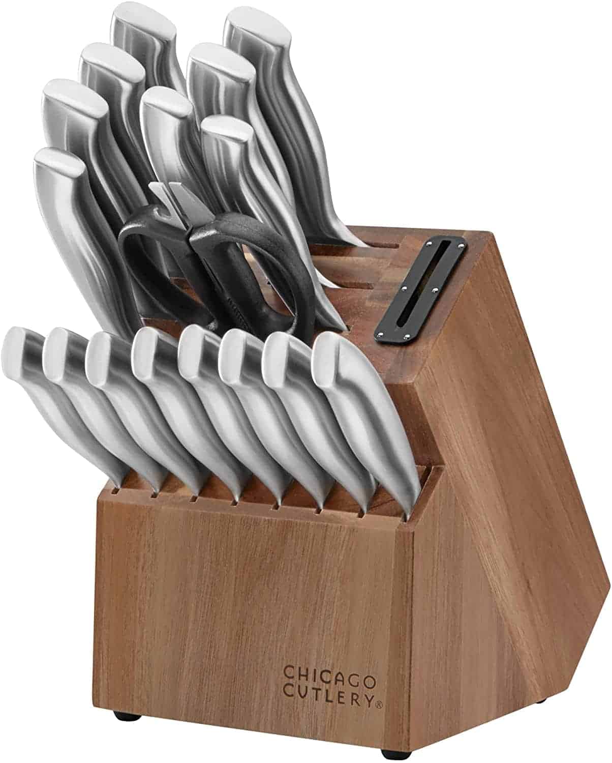 REVIEW McCook MC29 Butcher Block Knife Set 15 Piece Stainless