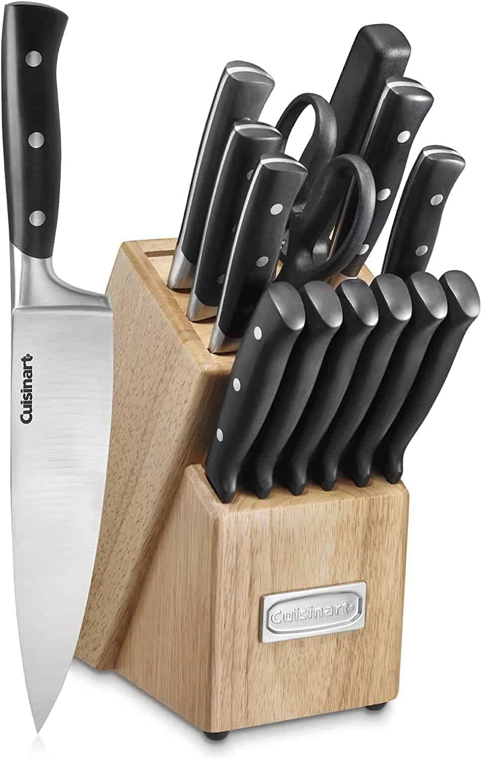 McCook MC29 Knife Sets,15 Pieces German Stainless Steel Kitchen Knife Block Sets