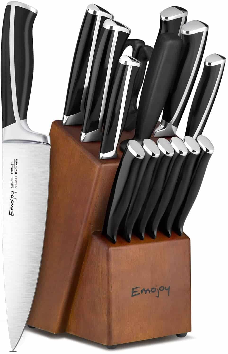 REVIEW McCook MC29 Butcher Block Knife Set 15 Piece Stainless