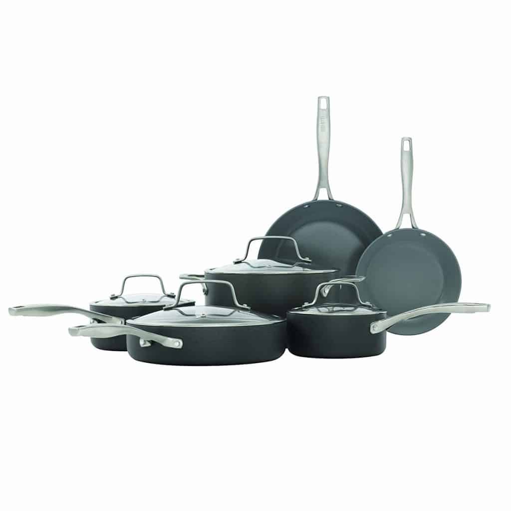 Bialetti 10 Piece Ceramic Pro Hard Anodized Nonstick Set
