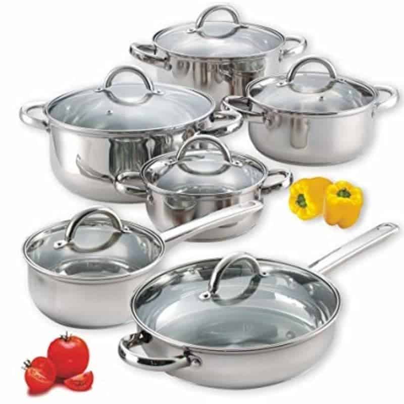 Cook N Home 12 Piece Cookware Set