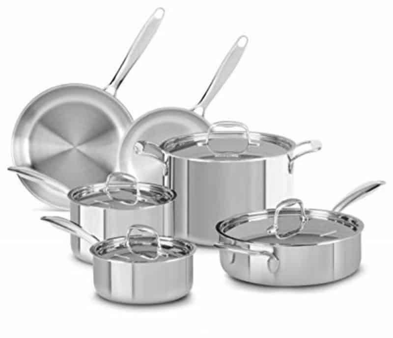 KitchenAid Try-Ply 10 Piece Stainless Set