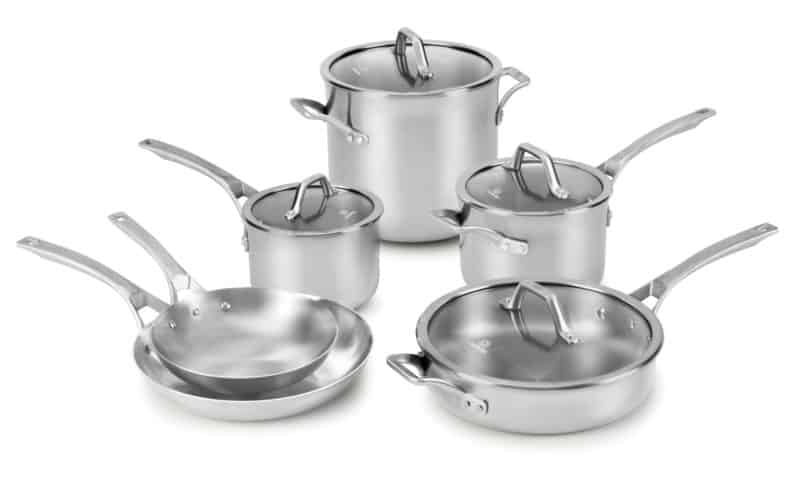 Calphalon Signature Stainless Steel 10-pc. Cookware Set