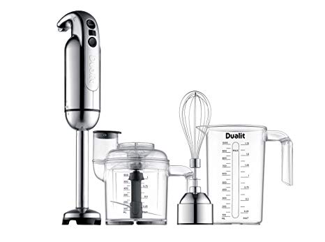 The Dualit Immersion Blender is pictured with the Accessory Kit