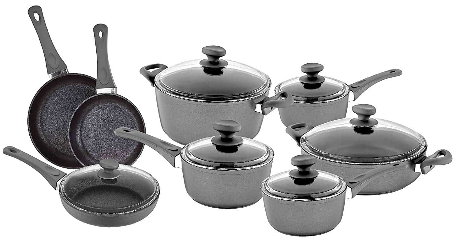 Titanium Elite 8 piece Small Set ( 4 Piece Cookware & 4 Lids ) — Euroshine