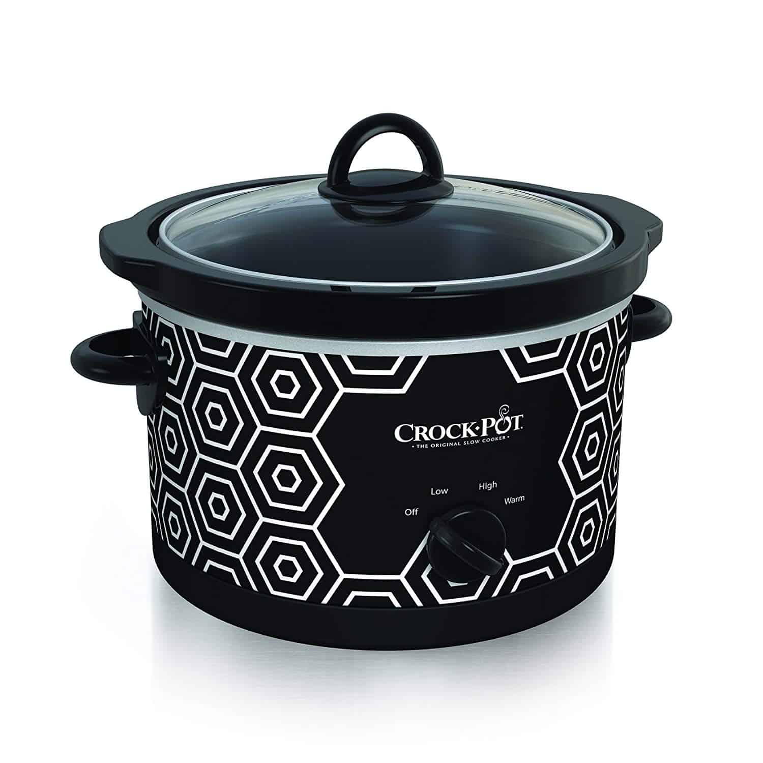 Crock-Pot Round with Cool Geometrical Pattern Slow Cooker