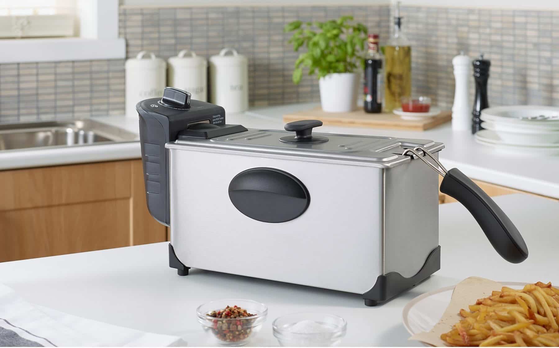 Deep Fryer on a marble counter