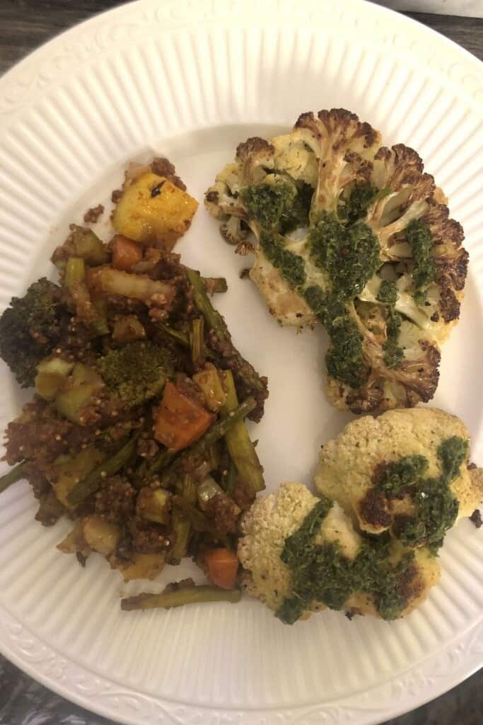 Herb Olive Oil Cauliflower Steaks