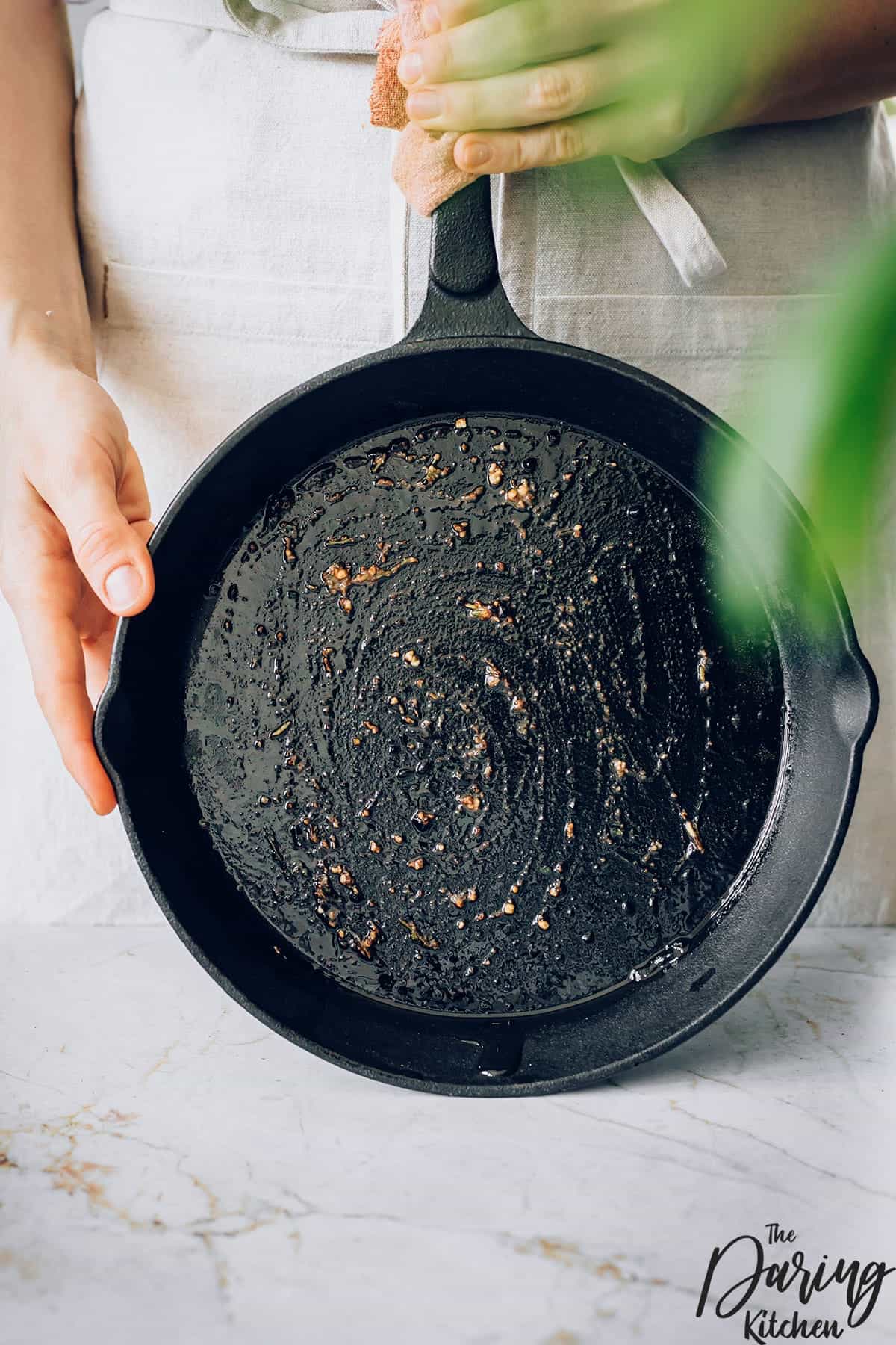 How To Clean a Cast Iron Skillet Daring Kitchen