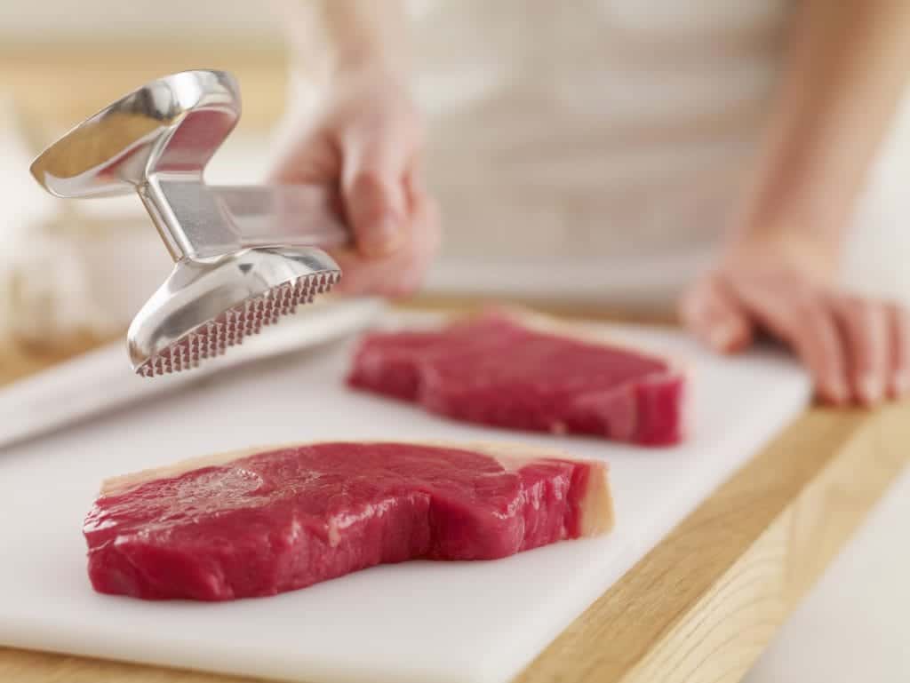 using a meat tenderizer