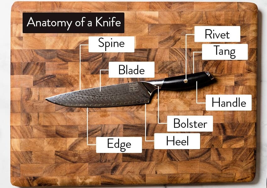 Anatomy of a Chef Knife