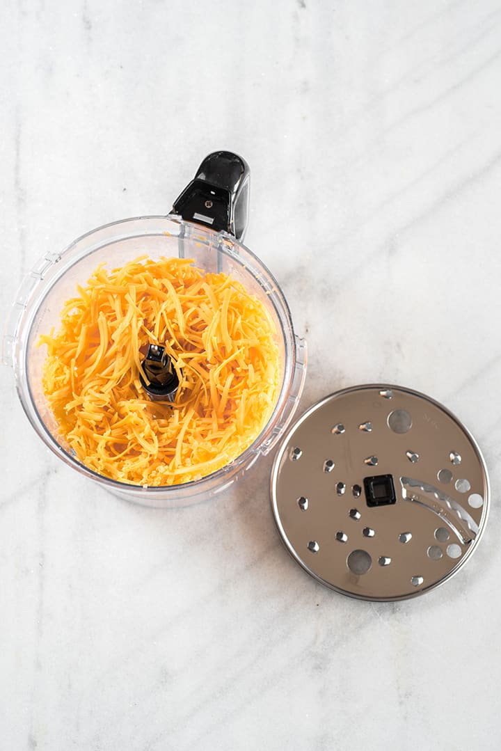 How to grate cheese in a food processor