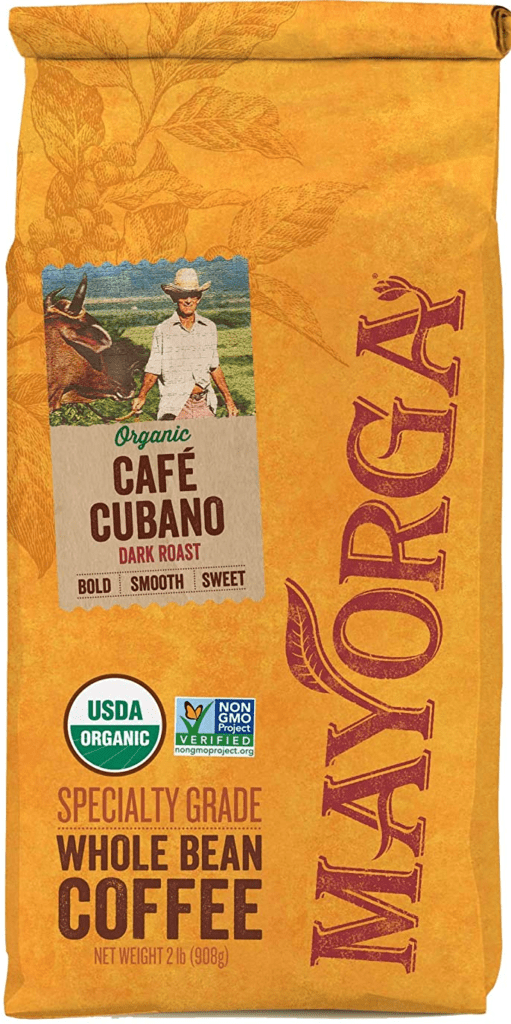 Mayagora Organics Cafe Cubano Dark Roast Coffee Beans