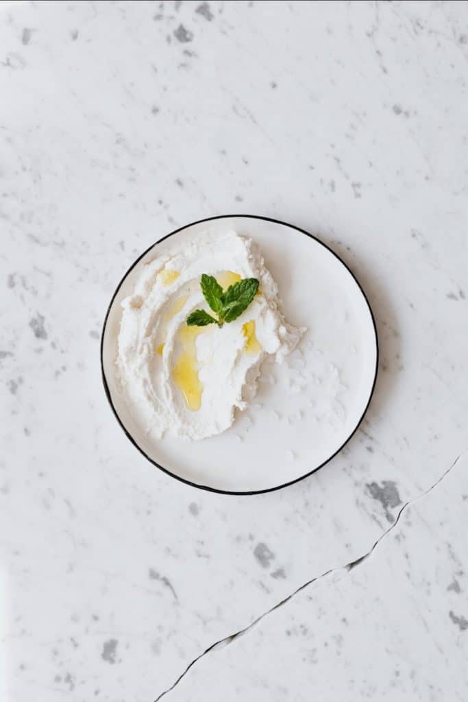 Ricotta Cheese in Bowl