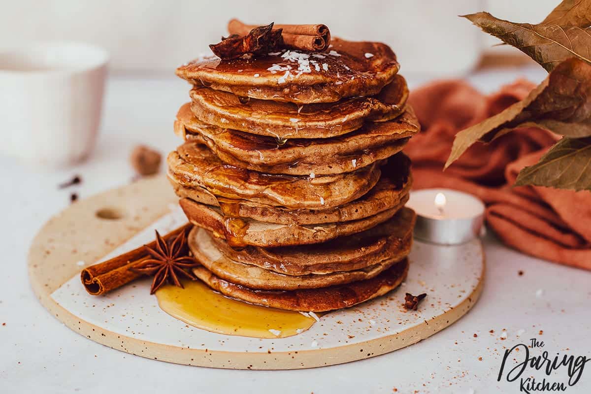 Vegan Gingerbread Pancakes by Daring Kitchen