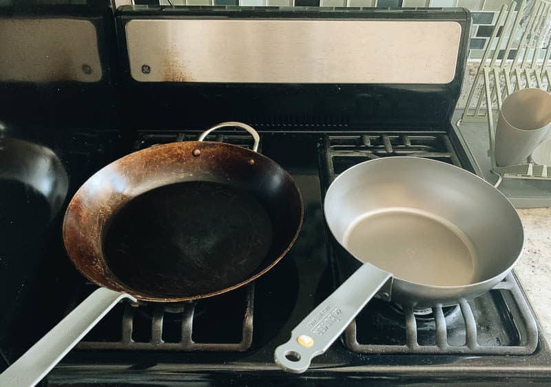 How to season carbon steel pan sets