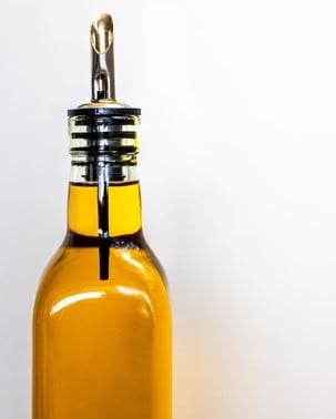 Bottle with olive oil