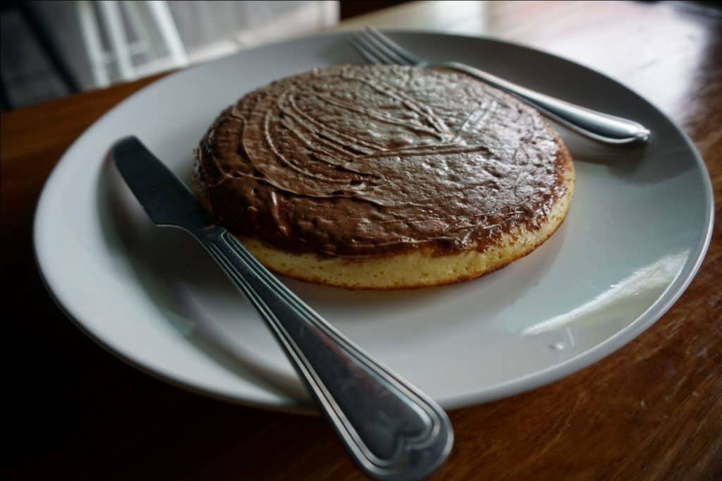 Chocolate Spread on Pastry