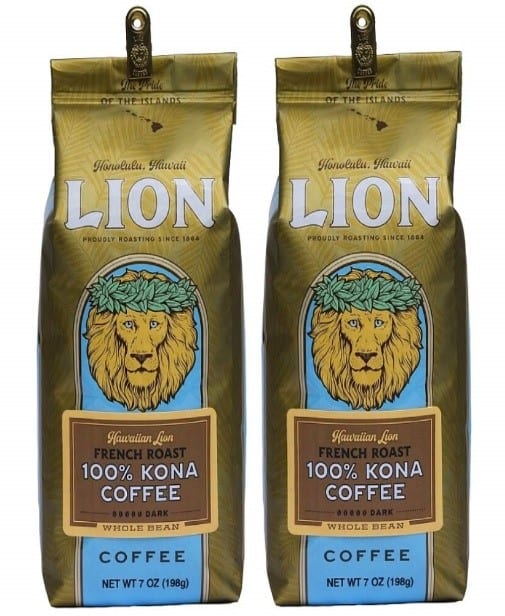 Lion Coffee 100% Kona Whole Bean