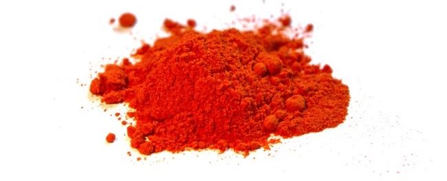 Pile of red paprika