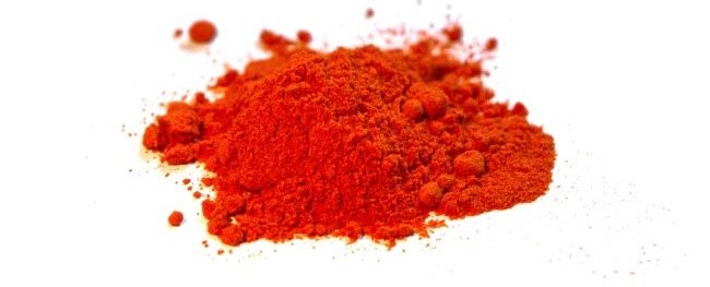 Mucchio di paprika rossa