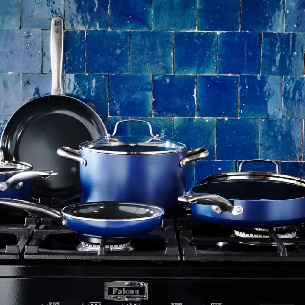 Blue Diamond Nonstick Ceramic Frying Pan Set - Blue 2 Piece