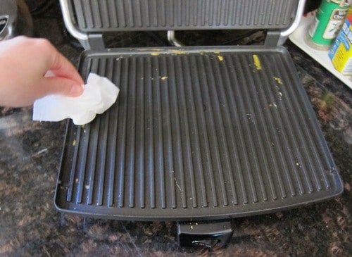 Steam method for how to clean a panini press