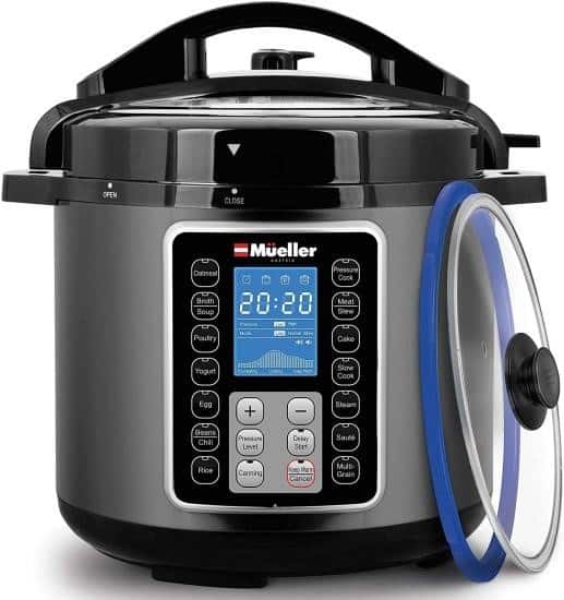 The Mueller 6 Quart Pressure Cooker 10-in-1