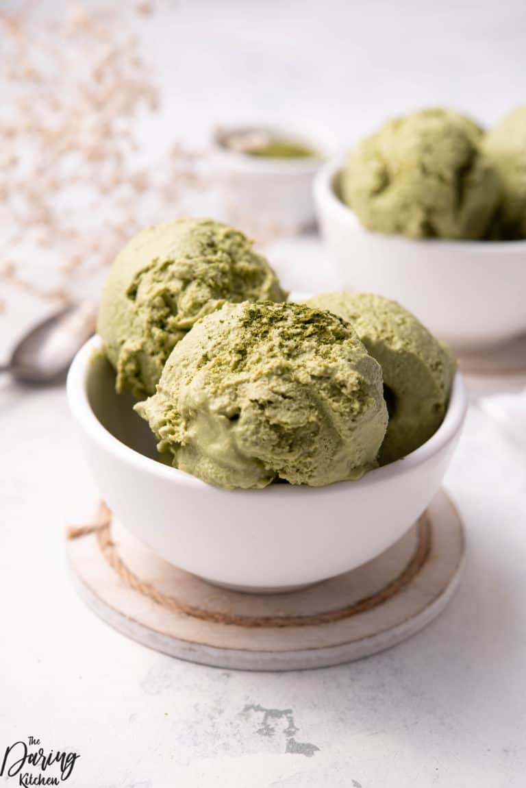 Homemade Vegan Matcha Ice Cream - Daring Kitchen