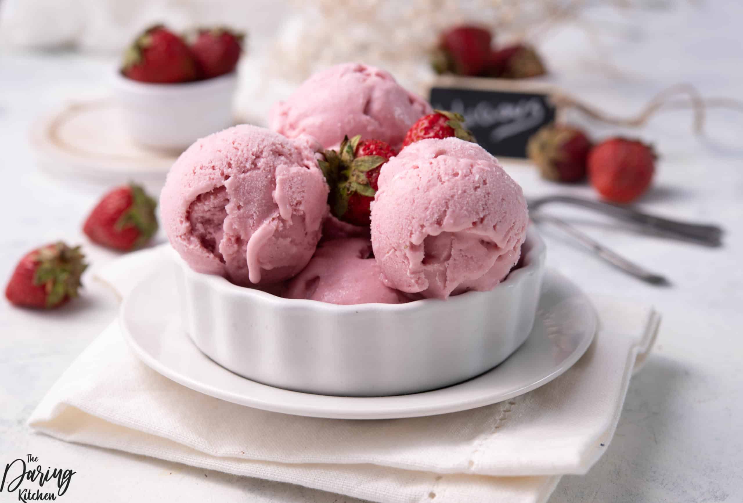 Homemade Vegan Strawberry Ice Cream - Daring Kitchen