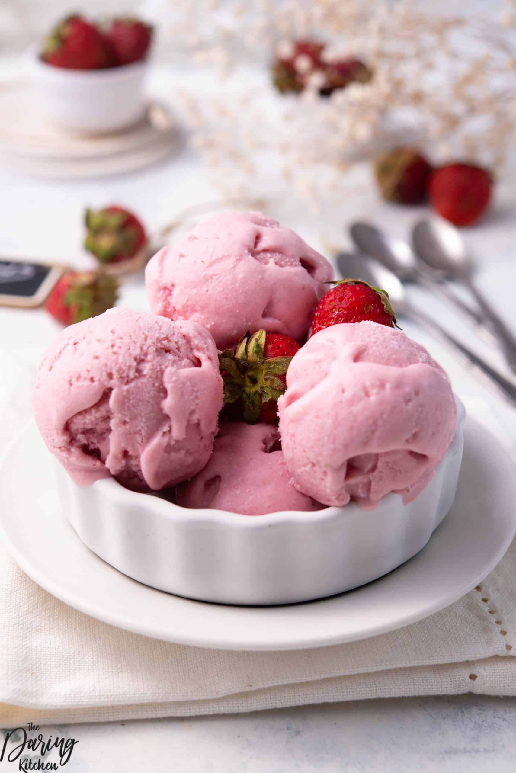 Homemade Vegan Strawberry Ice Cream - Daring Kitchen