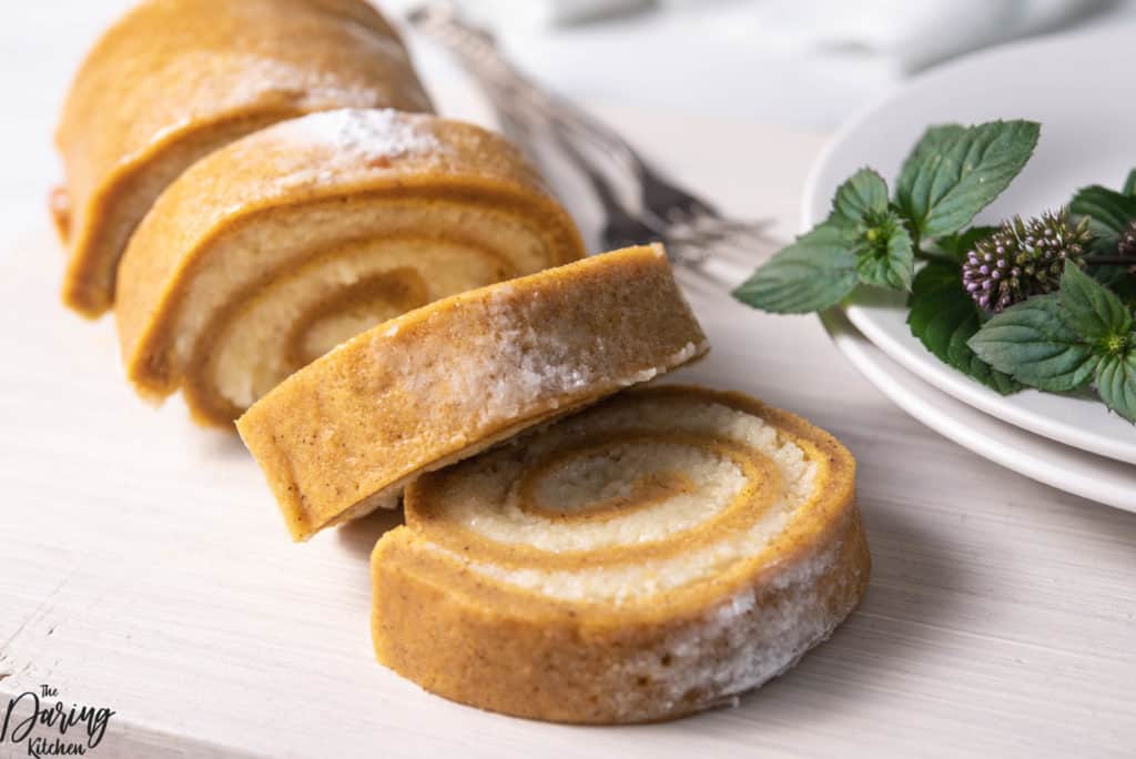 Pumpkin Swiss Rolls