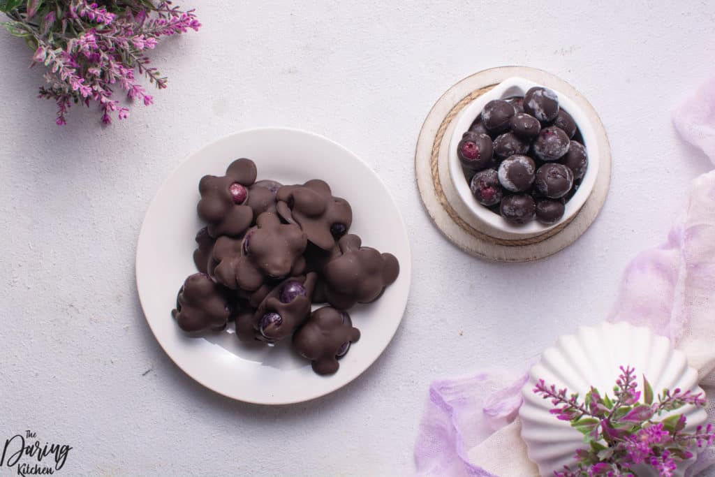 Chocolate blueberries