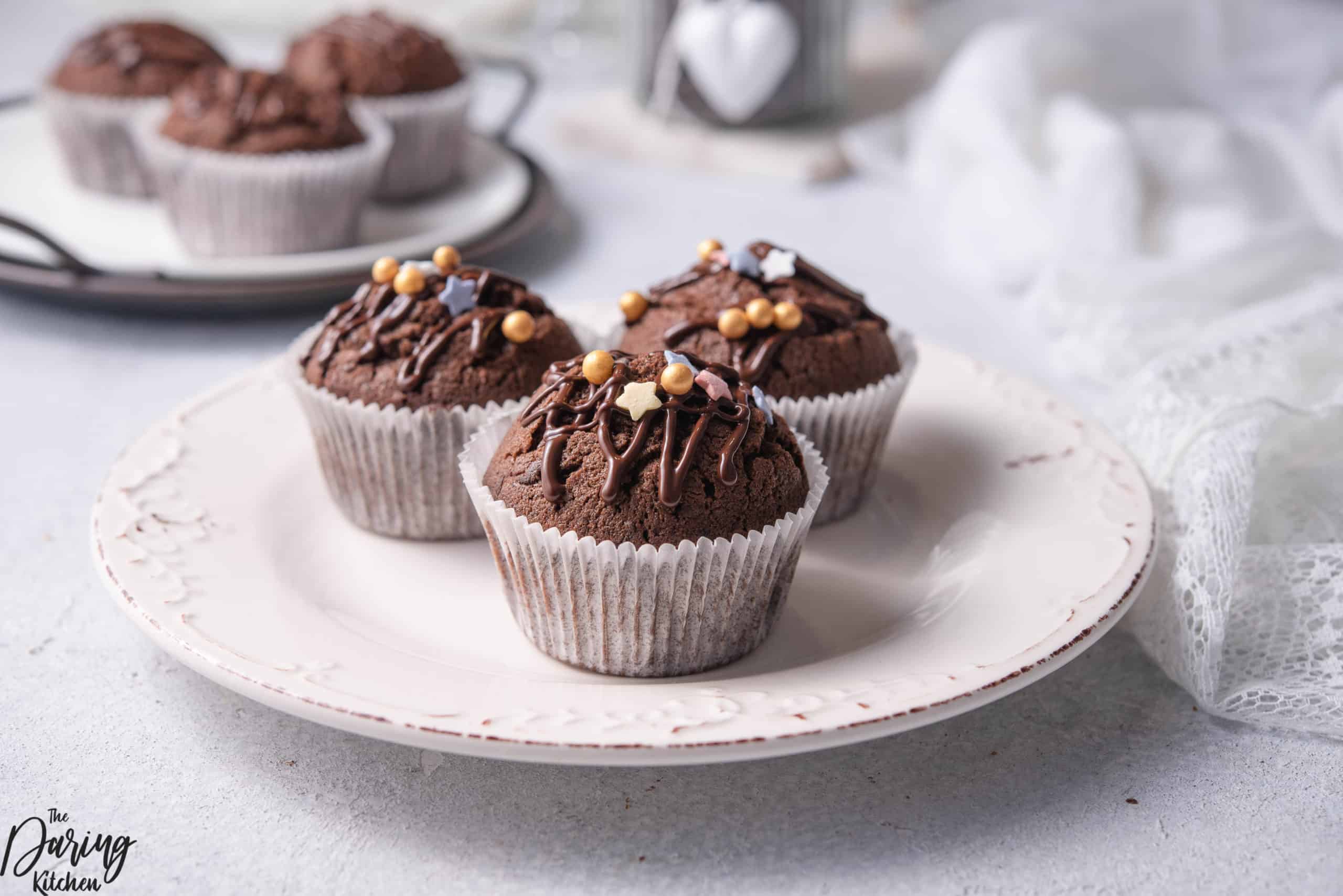 Chocolate fudge muffins