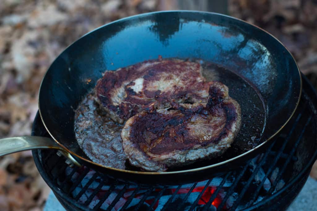 Made In Cookware - Seasoned 12 Blue Carbon Steel Frying Pan 