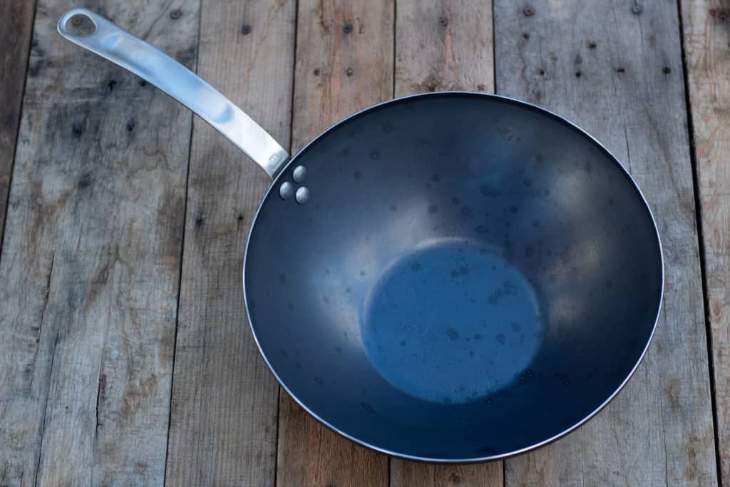 Blue Carbon Steel Frying Pan