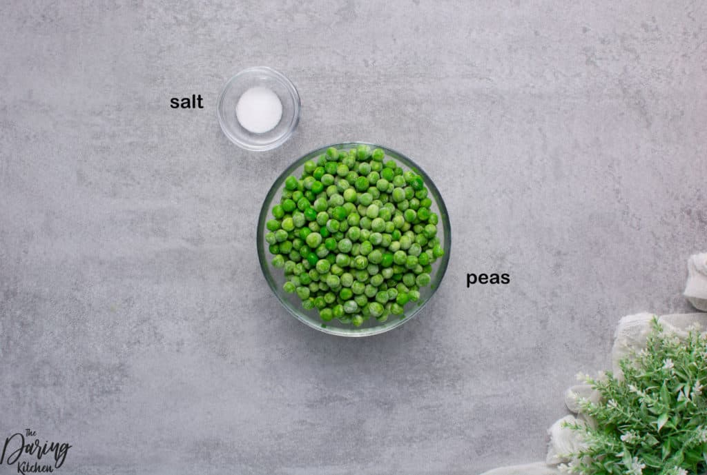 Cooked peas ingredients