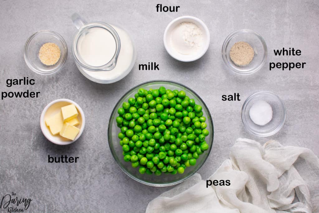 creamed peas ingredients