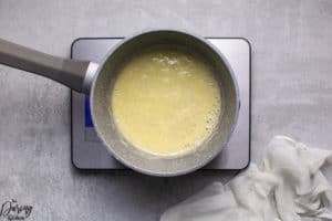 Creamed Peas Melt butter