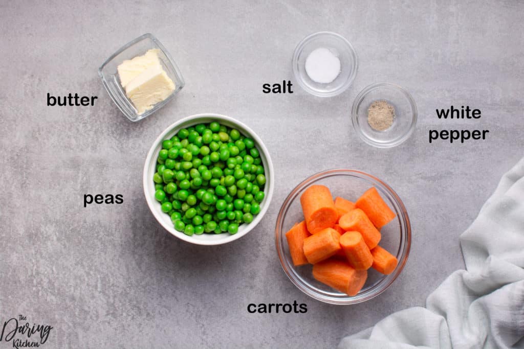 Peas and Carrots ingredients