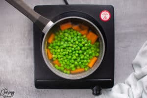peas and carrots add peas