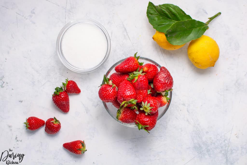 Strawberry Jam ingredients