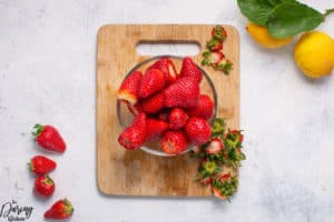 Strawberry Jam remove tops