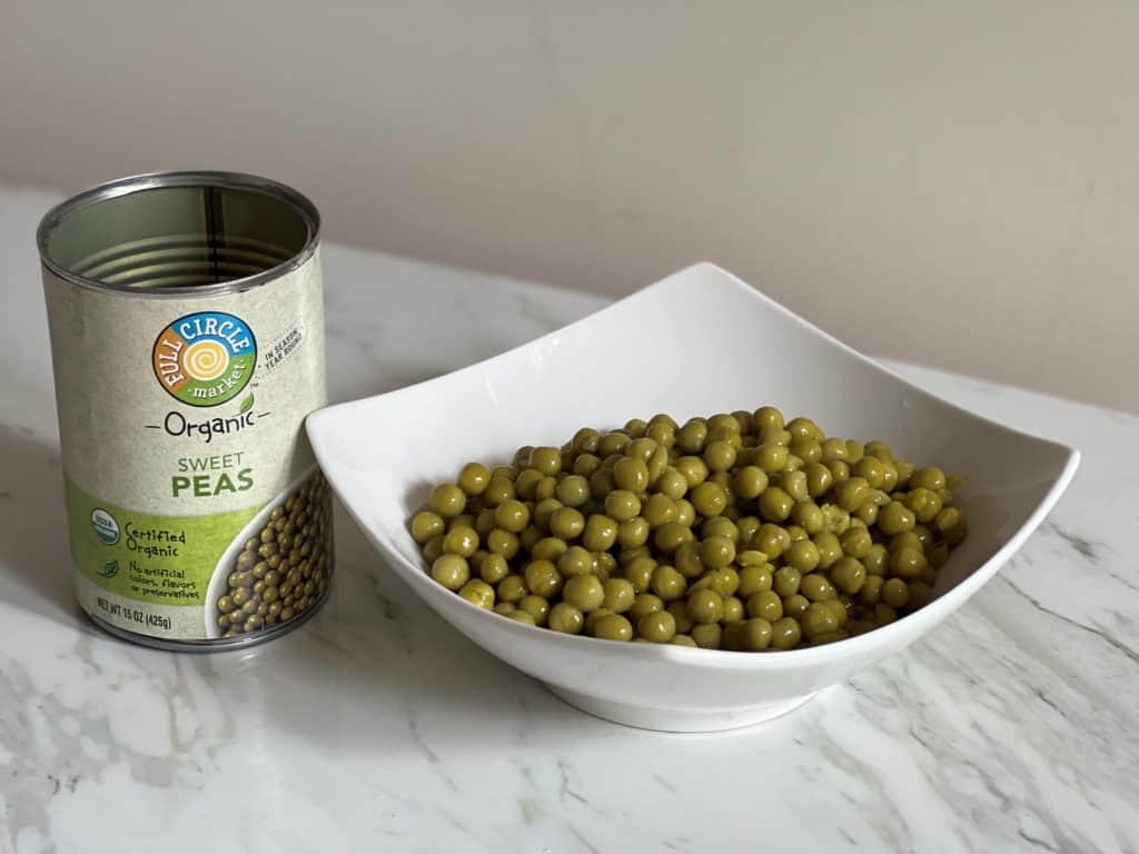 can dogs have canned peas