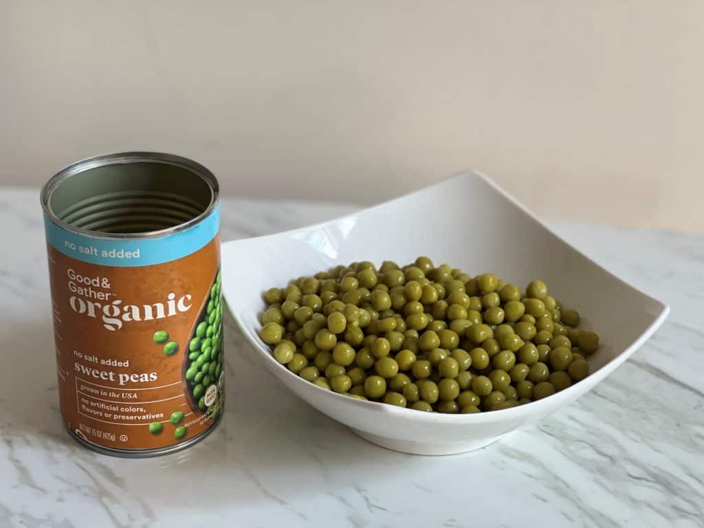 canned peas