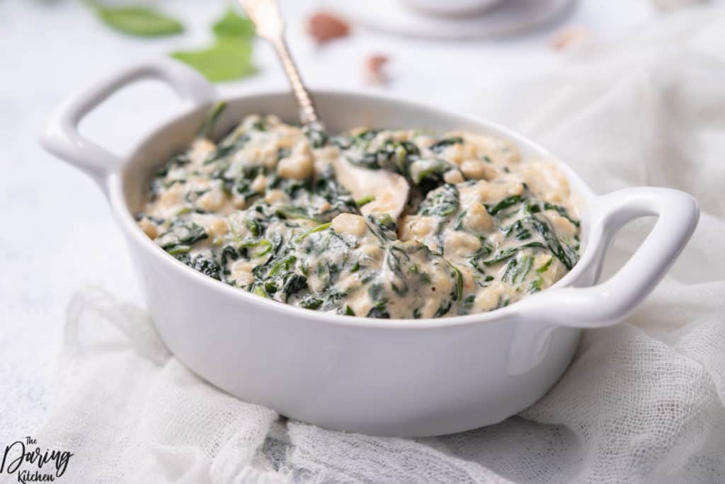 creamed spinach